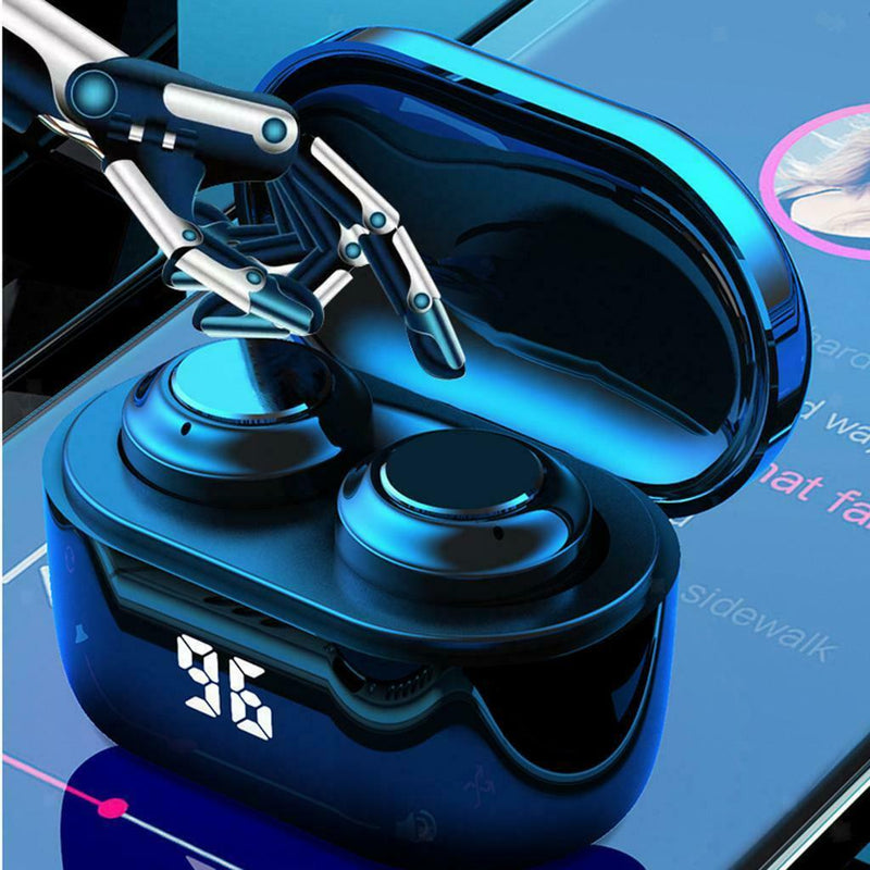 A6 Sports in-Ear Hifi Bluetooth 5.0 TWS Earphone Earbuds Headset LCD Power