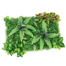 Artificial Grass Flower Mat Foliage Plants Panel Plastic Greenery Ornament E