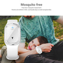 Ultrasonic Mosquito Repellent Bracelet Anti Pest Insect for Kids (White) A