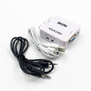 1080P Mini VGA to RCA AV Converter with 3.5mm VGA 2AV / CVBS Audio + Audio