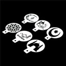 6pcs/set Ramadan Eid Mubarak lamp Design Coffee Stencils Cake Template dNMO