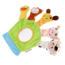 Game Finger Puppet Glove with Five Plush Animals Kids Educational Toys