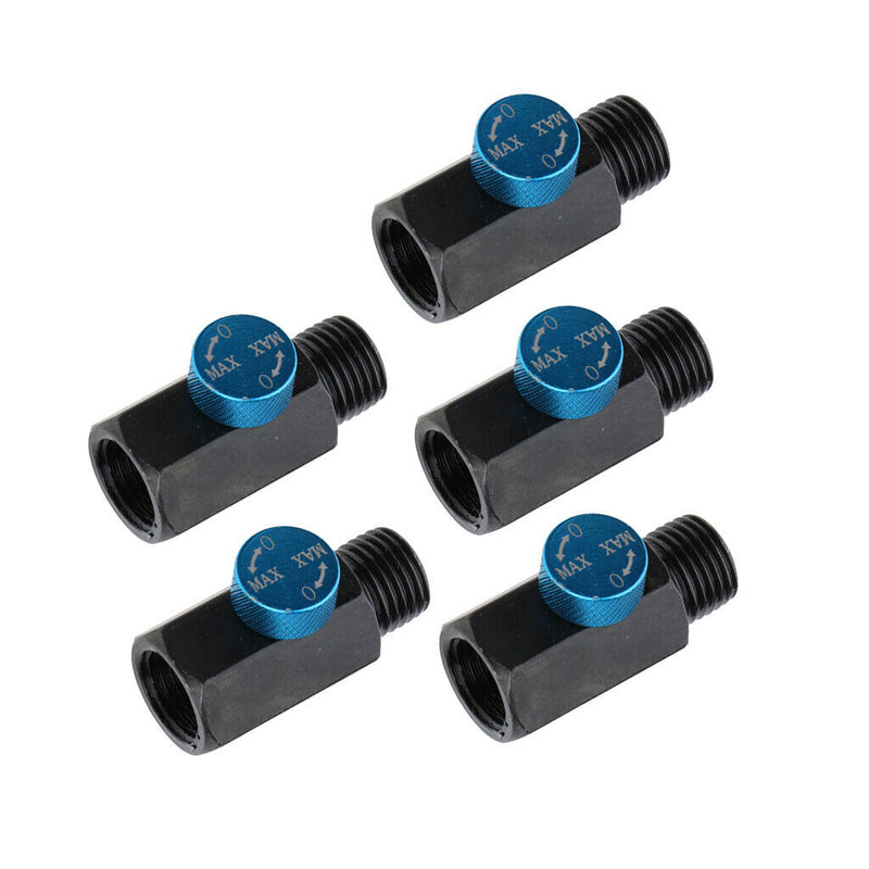 5Pcs Adjustable Steel Air Regulator 1/4'' Male 1/4'' Female Air Pressure Valve