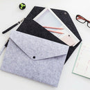 Light Grey 1PC Simple A4 Big Capacity Document Bag Pad Business Briefcase F