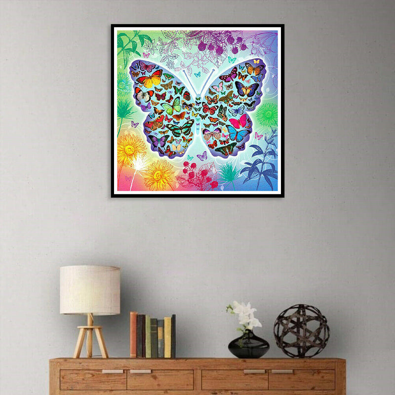 5D DIY Full Drill Diamond Painting Butterfly Embroidery Mosaic Craft Kit