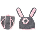 Baby Nina and Newborn Baby 0-9 Months Cute Handmade Rabbit Knit Beanie Hats