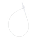 2000pcs White Plastic  Tag String Snap Lock Fastener Tagging Supplies