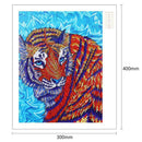 5D DIY Special Shaped Diamond Painting Tiger Cross Stitch Embroidery Mosaic