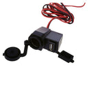 Waterproof Car Cigarette Lighter Socket DC 12V 1A USB 5V Adapter For Moto C