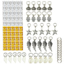 90pcs/Set Hair Braid Dreadlock Beads Braiding Hair Extension Accessories  â„–[