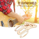 Wood Single Coil Pickup Frame Mounting Rings Pickguard Set for Electric Guitar