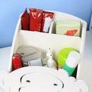 Assembly Desktop Office Organizers Storage Box Bathroom Wood Shelf Cable St