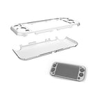 Transparent Hard Protective Case Cover Tempered Glass For Nintendo Switch Lite