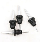 Stainless steel Olive Oil Pourer Dispenser Spout Glass Bottle Pourer Hot 4pcs JR
