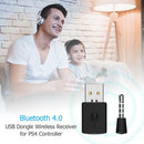 3.5mm Bluetooth 4.0 USB Dongle Wireless Adapter Receiver for PS4 Controller SN9F