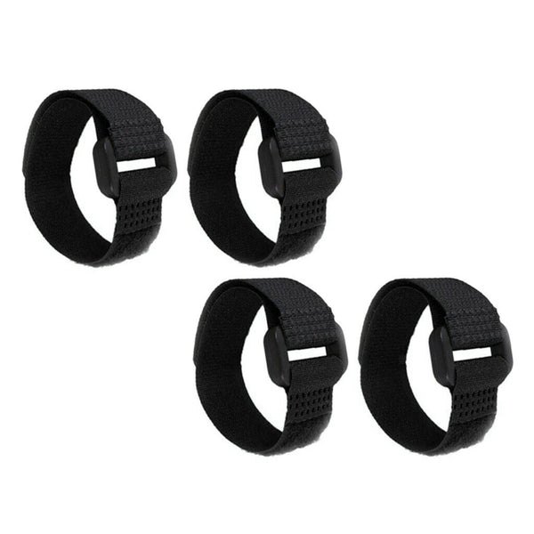4 Pieces Rooster Collar Prevent Rooster from Screaming for Duck Goose Black