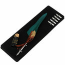English Calligraphy Feather Dip Pen Writing Ink Set Stationery Gift Case