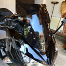 Windshield Windscreen Double Bubble Deflectors Black for Kawasaki Ninja 100