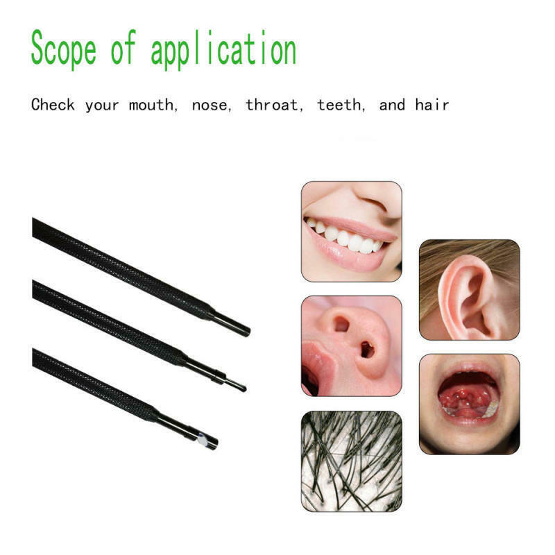 3-in-1 ear cleaning USB 5.5 mm endoscope visual ear spoon  with 6 LED  UBI