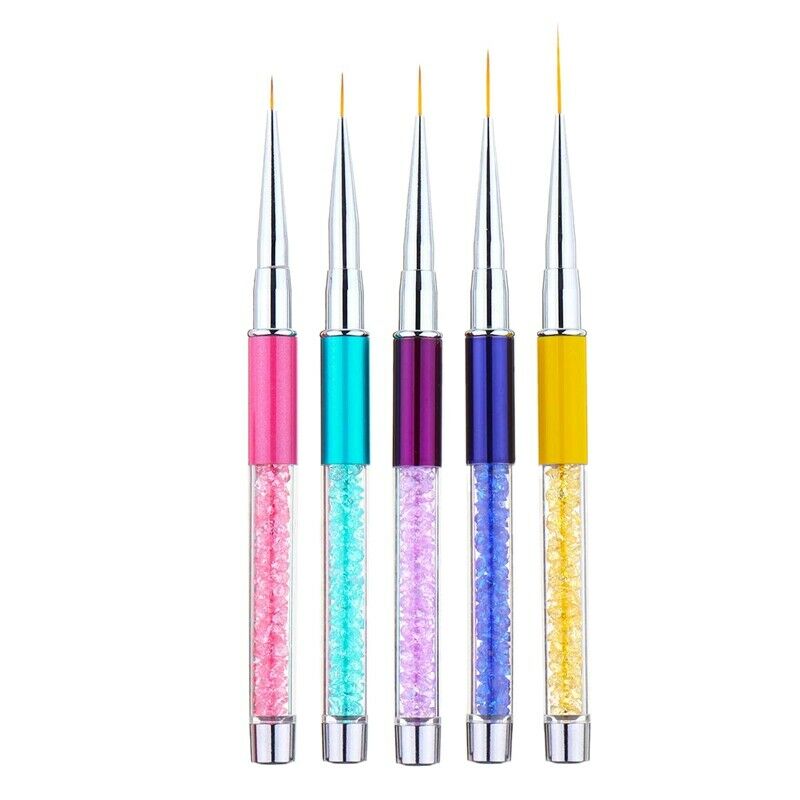 5 Pieces Nail Brushes for Nail Art Nail Design Brush Nail Art Pens Nail Art K6J3