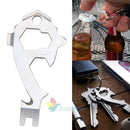 20 In 1 Stainless Screwdriver Wrench Keychain Survival EDC Pocket Multi Tool Kit