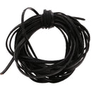 Black 5m Flat Leather Cord For Beading Jewelry Making DIY Craft String 3mm