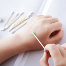 100pcs/box Disposable Double Heads Cotton Swabs Makeup Cotton Buds (Square) A