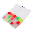 1 Box Multi Color Oval Glow Rig Beads Sea Fishing Lure Floating Tackles