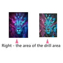 5D DIY Diamond Painting Gorgeous Lion Cross Stitch Embroidery Rhinestones