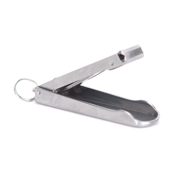 2 in 1 Pocket Tool Bottle Opener Toe Nail Clippers Cutter Key Chain Key Ring Tw