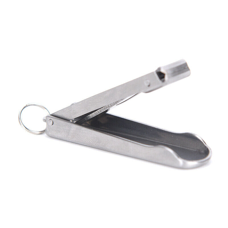 2 in 1 Pocket Tool Bottle Opener Toe Nail Clippers Cutter Key Chain Key Ring Tw