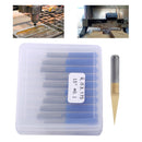 10pcs 15 Degrees 0.1mm Titanium Coated Carbide PCB Engraving CNC Bit Router Tool