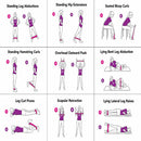 5pcs Resistance Bands Loop Exercise Band Pack For Home Fitness Yoga Stretching