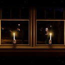 2Pcs 2Pcs LED Solar Window Candle Wall Light Indoor Xmas Decor Flameless