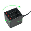 For Gopro Hero 6 5 Black Action Camera 3-Channel Battery Charger USB Charging