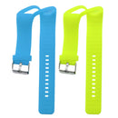 2Pack Sport Silicone Watch Band Wrist Strap Belt For Polar A360 Lime + Blue