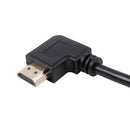 Hdmi Female To Male Left Angle Extension Cable Tv Lead 2.0 High Speed Ether