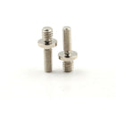 2x long 1/4" Male Threaded to M5 Male Threaded screw Adapter for tripod cameraJR
