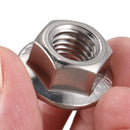 150Pcs Stainless Steel Serrated Hex Flange Nuts Flange Metric Hex Lock Nuts R7L9