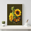 5D DIY Full Drill Diamond Painting Sunflower Cross Stitch Craft Kit (z1309)