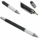 5 Pcs Multi-Tool 6 In 1 Ballpoint Pen With Ruler, Level Gauge, Ballpoint Pe V8N5