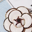 Enamel Camellia Flowers Channel Jewelry Brooches Broaches For Women Sweater