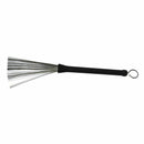 Wire Retractable Loop End Drum Brushes for Jazz Drum Stick Black(Pack of 2)
