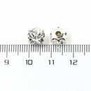100x Crystal Rhinestone Sew On Loose Faceted Beads for DIY Sewing Crafts 8mm