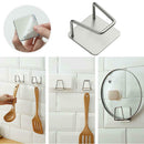 Kitchen Sink Drying Rack Sponge Storage Shelf Toilet Bathroom Soap Holder Hooks