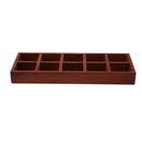10 Grid Wood Succulent Flower Pot Desktop Storage Box Holder Home Organizer
