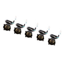 5pcs Plastic P15D Automotive Light Bulb Socket Base Holder Connection Wire Lead