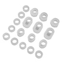 1 Set / 18pcs DIY Assorted Ring Shapes Sugar Craft Silicone Moulds Cake Decor