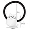Women  Metal Cat Hair Band Hair Rope Elastic Tie Ponytail Holder Z~T â„–[