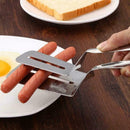 Stainless Steel Double-sided Shovel Clip Barbecue Clip Camping Kitchenware M1F8